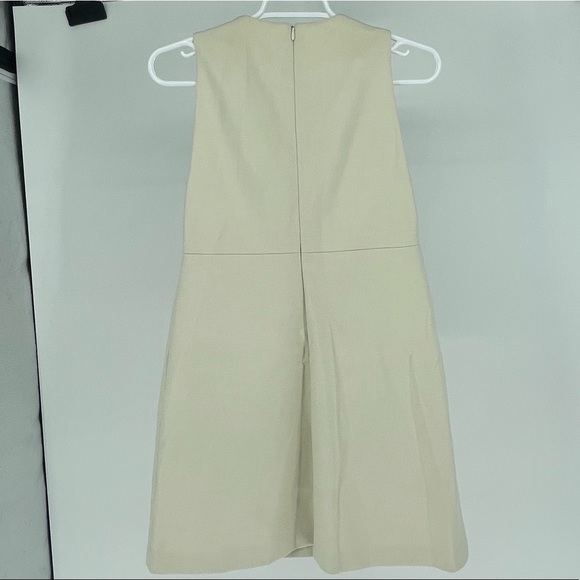ZARA NWT WOMEN’S POCKET MINI SLEEVELESS DRESS CREAM WHITE EXTRA SMALL - Picture 3 of 11